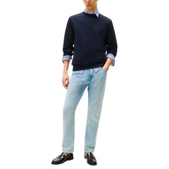 بلوزة قطنية زرقاء