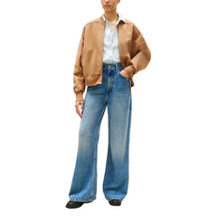 Blue Lyocell Bootcut Jeans