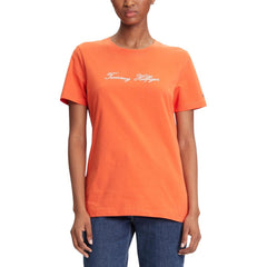 Orange Recycled Cotton T-Shirt