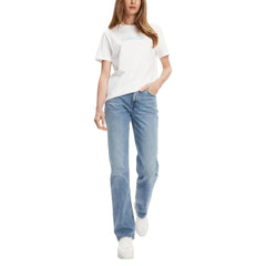 Blue Recycled Cotton Mom Jeans