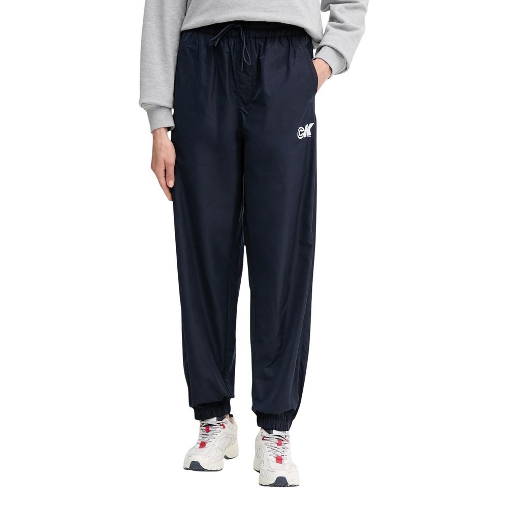 Blue Recycled Polyester Joggers (Workout Pants)