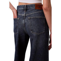 Blue Recycled Cotton Bootcut Jeans