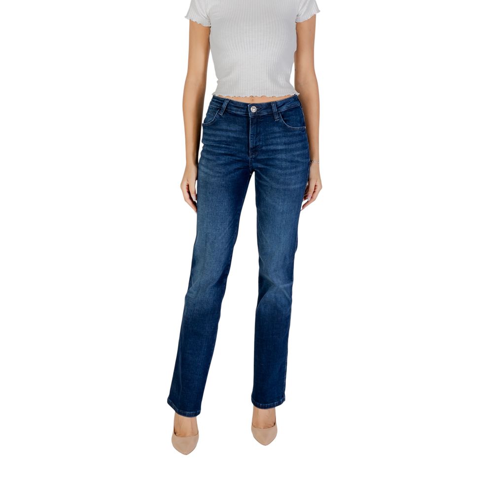Blue Cotton Mom Jeans