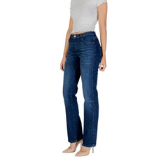 Blue Cotton Mom Jeans