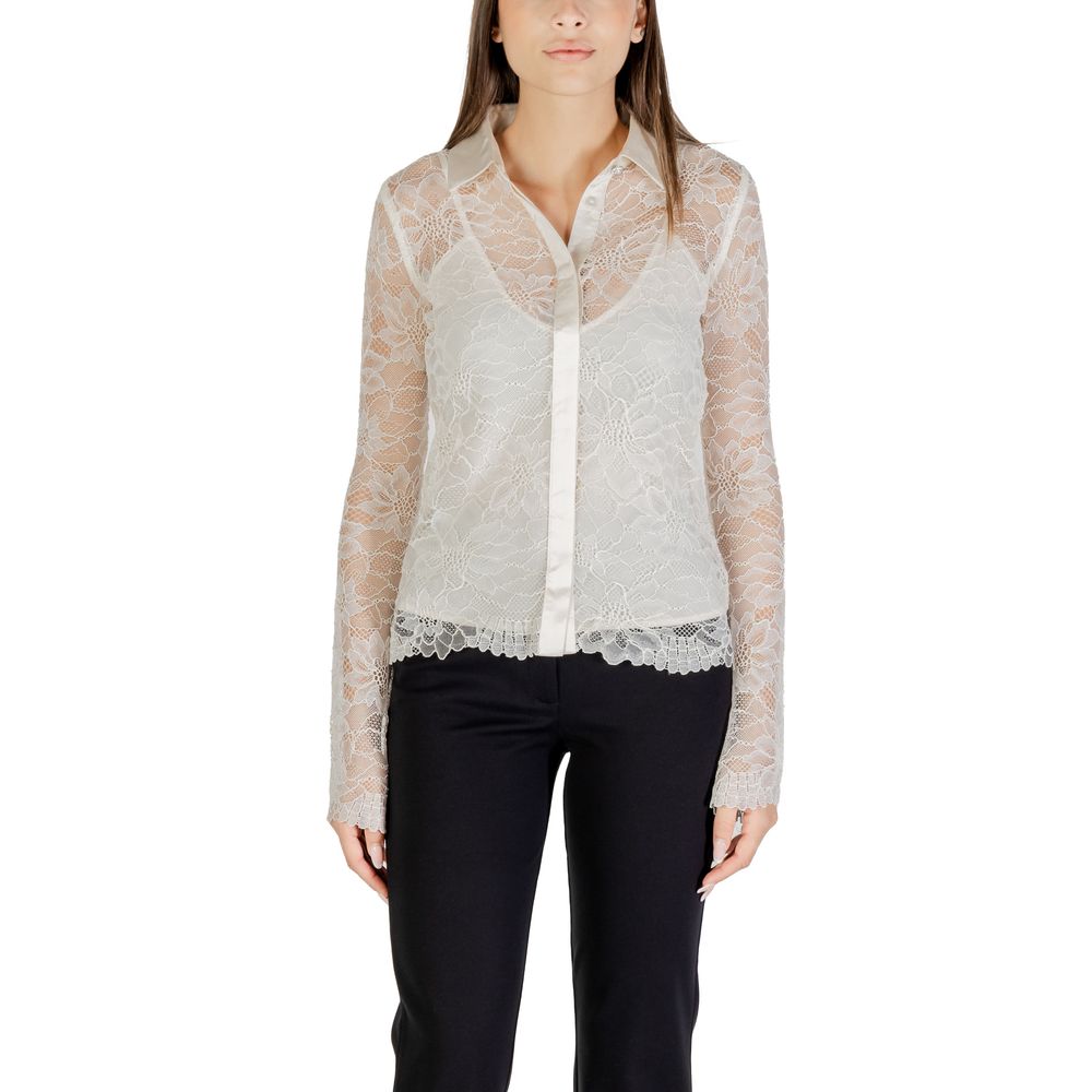 Beige Polyamide Blouse