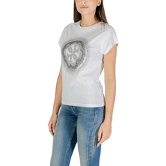 تي شيرت قطن أبيض