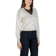 Cream Viscose Cardigan