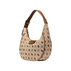 Beige Polyester Handbag