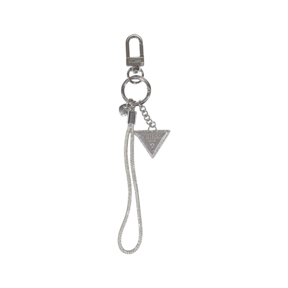 Silver Polyester Keychain