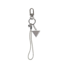 Silver Polyester Keychain