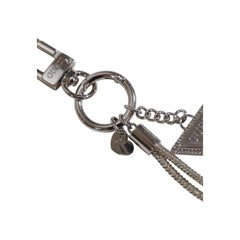 Silver Polyester Keychain