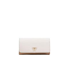 Beige Polyethylene Clutch Bag