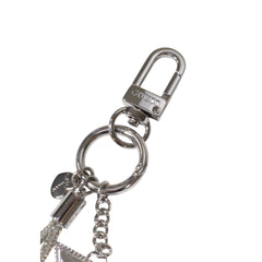 Silver Polyester Keychain