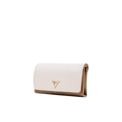 Beige Polyethylene Clutch Bag