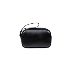 Black Polyester Clutch Bag