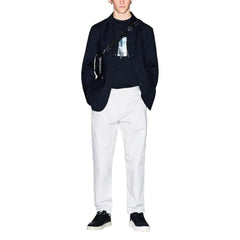 سترة بليزر سوداء من البوليستر