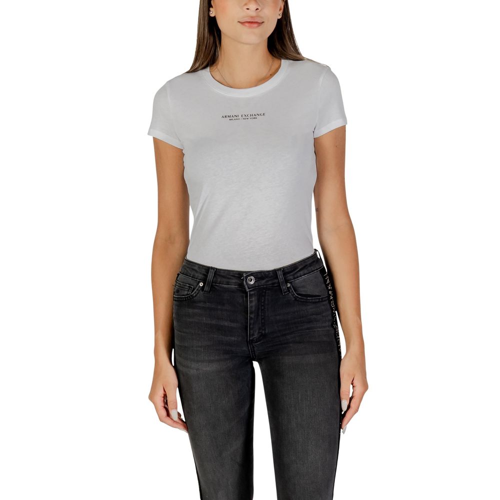 تي شيرت قطن أبيض