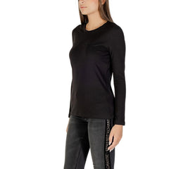 Black Cotton Long Sleeve T-Shirt