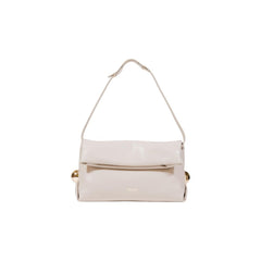 Beige Polyethylene Clutch Bag