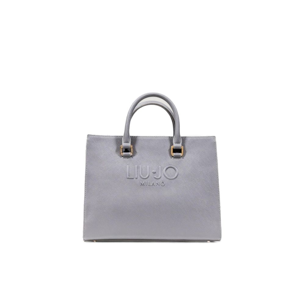 Gray Polyethylene Handbag