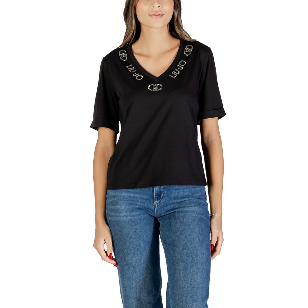 Black Cotton T-Shirt