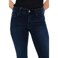 Blue Cotton Mom Jeans