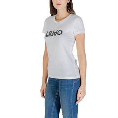 تي شيرت قطن أبيض