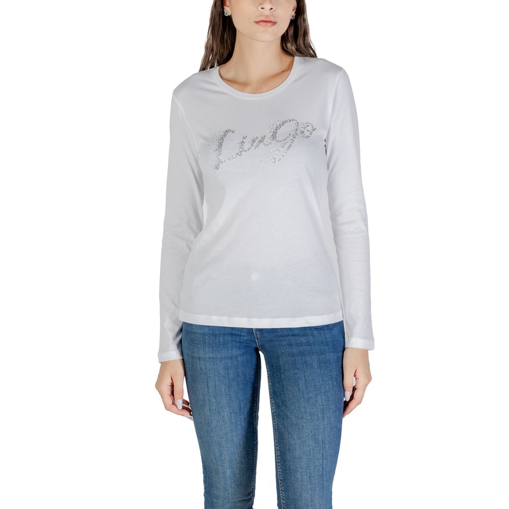 Bicolor Cotton Long Sleeve T-Shirt