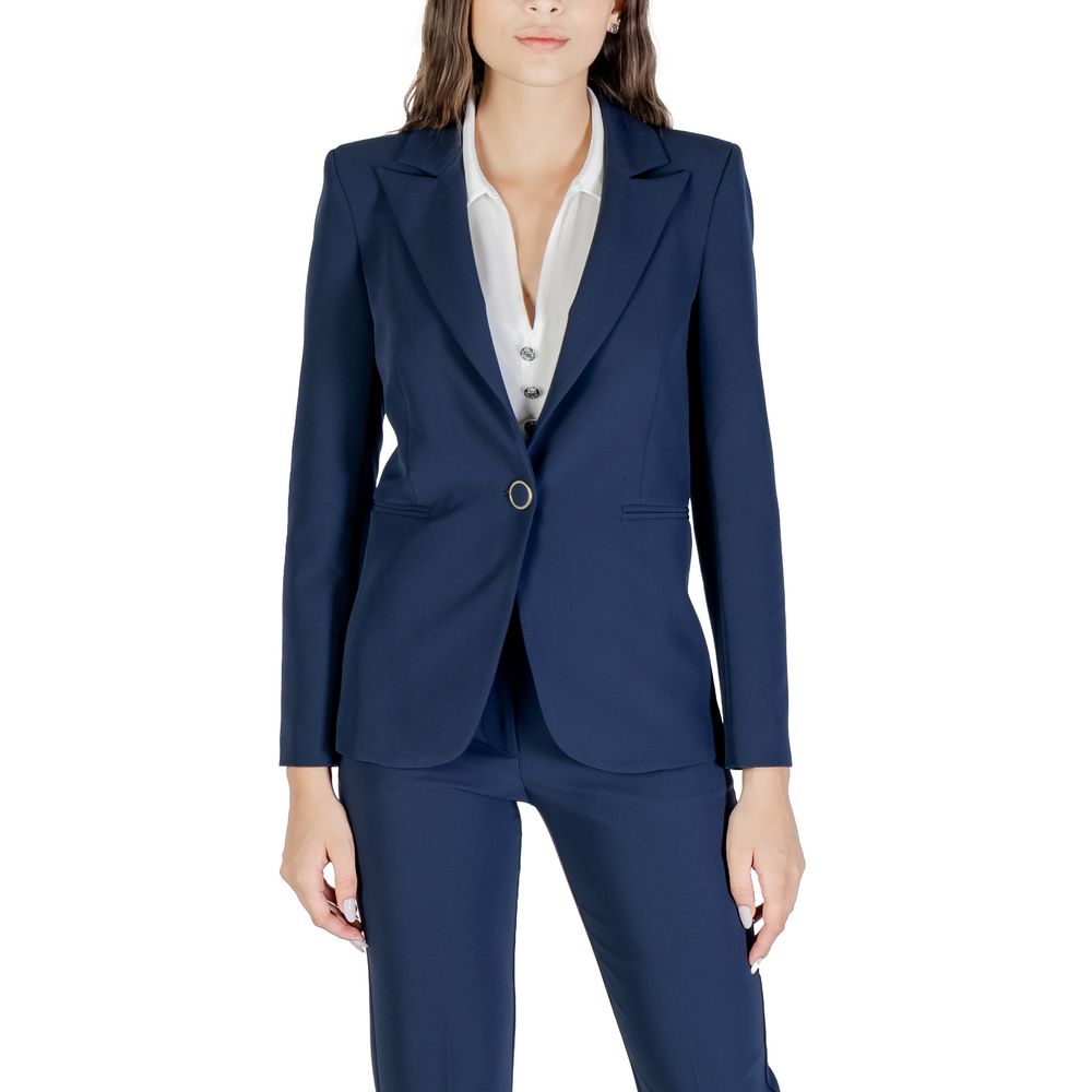Blue Polyester Blazer