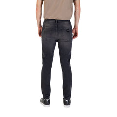 Black Cotton Relaxed Fit Jeans