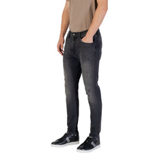 Black Cotton Relaxed Fit Jeans