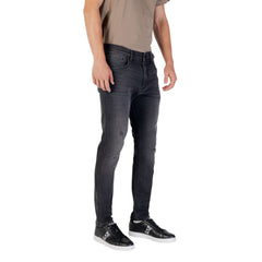 Black Cotton Relaxed Fit Jeans