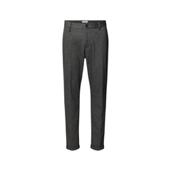 Gray Polyester Skinny Pants