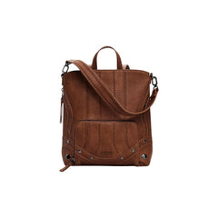 Brown Polyethylene Backpack