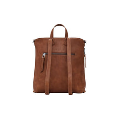 Brown Polyethylene Backpack
