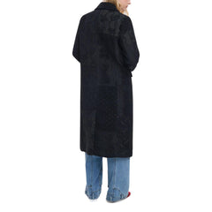 Black Polyester Coat