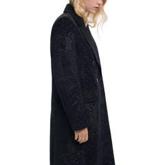 Black Polyester Coat
