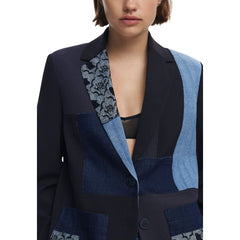 Black Polyester Blazer