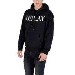 Black Cotton Hoodie