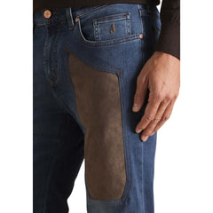 جينز قطني أزرق ضيق