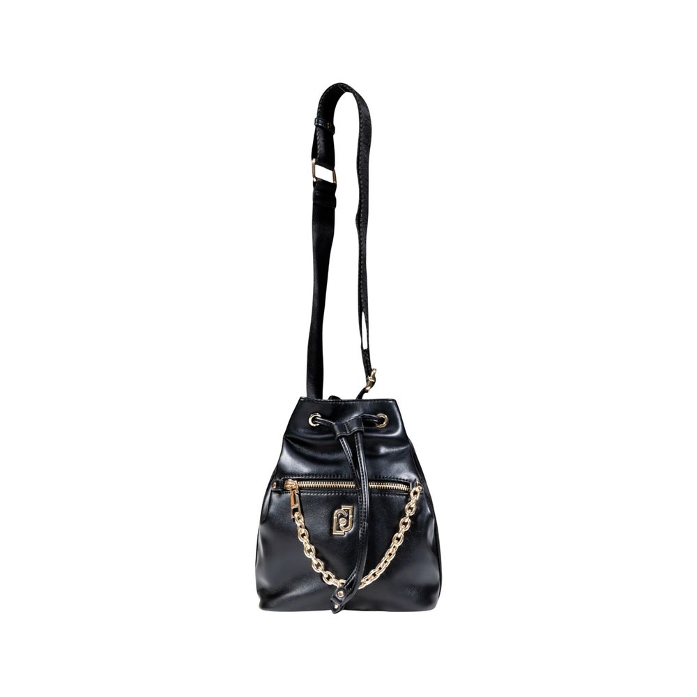 Black Artificial Leather Handbag