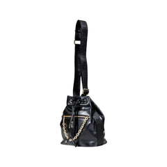 Black Artificial Leather Handbag