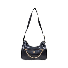 Black Artificial Leather Handbag