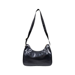 Black Artificial Leather Handbag