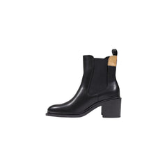 Black Polyethylene Ankle Boots