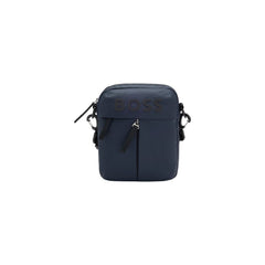 Blue Polyester Messenger Bag
