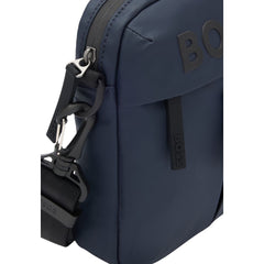 Blue Polyester Messenger Bag