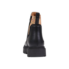 Black Polyethylene Ankle Boots