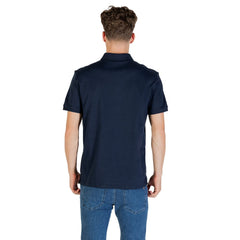 Blue Cotton Polo Shirt