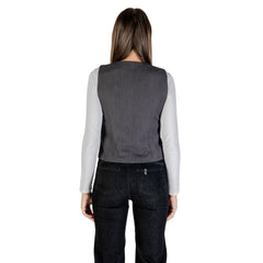 Gray Polyester Waistcoat